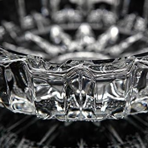 Heavy Crystal Glass Round Ashtray