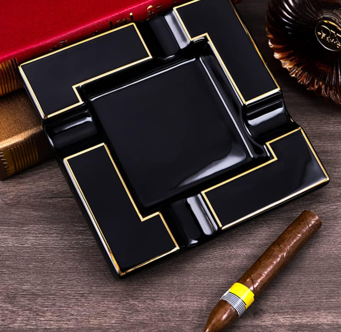 Large Ceramic Cigar Ashtray for Indoor and Outdoor - Image 2