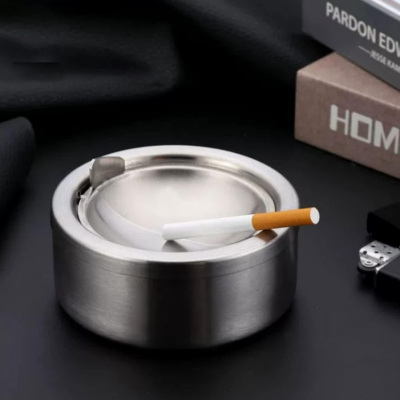 Flip Top Stainless Steel Windproof Ashtray