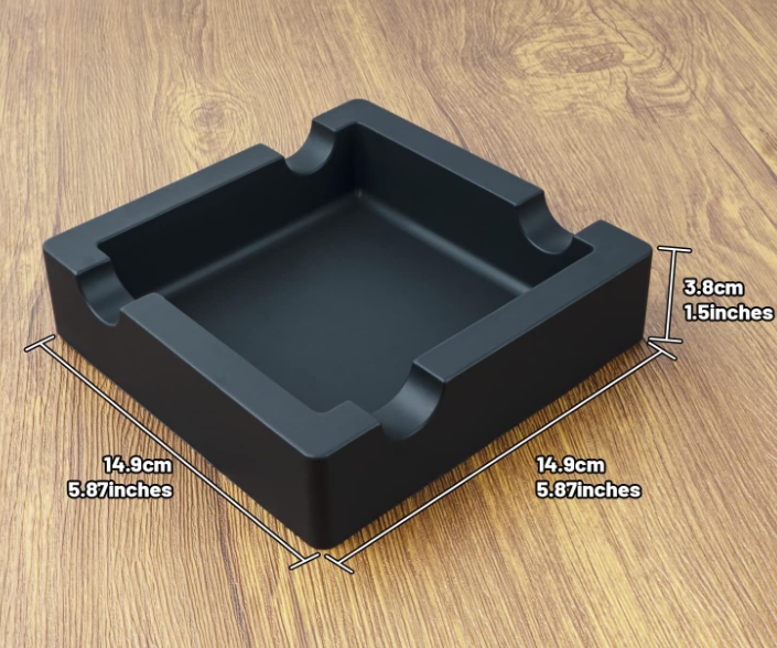 Large Silicone Cigar Ashtray with Four Holders - Image 2